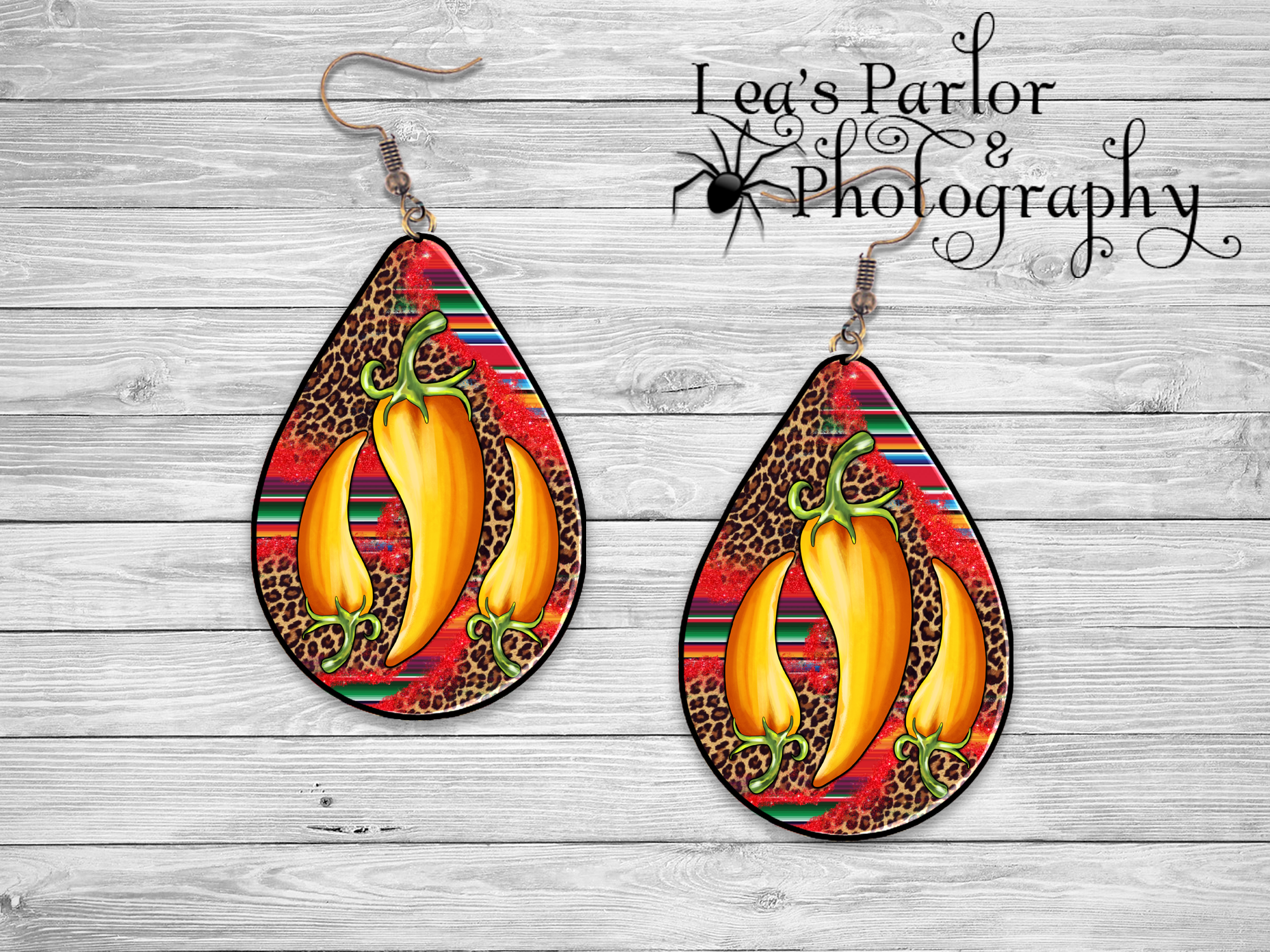 Hot Pepper Earrings Mockup