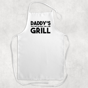 Daddy's Gonna Grill Apron Mockup