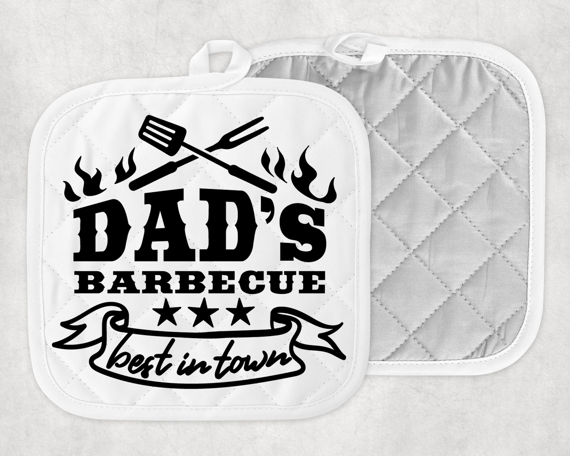 Dad's Barbeque Pot Holder Mockup