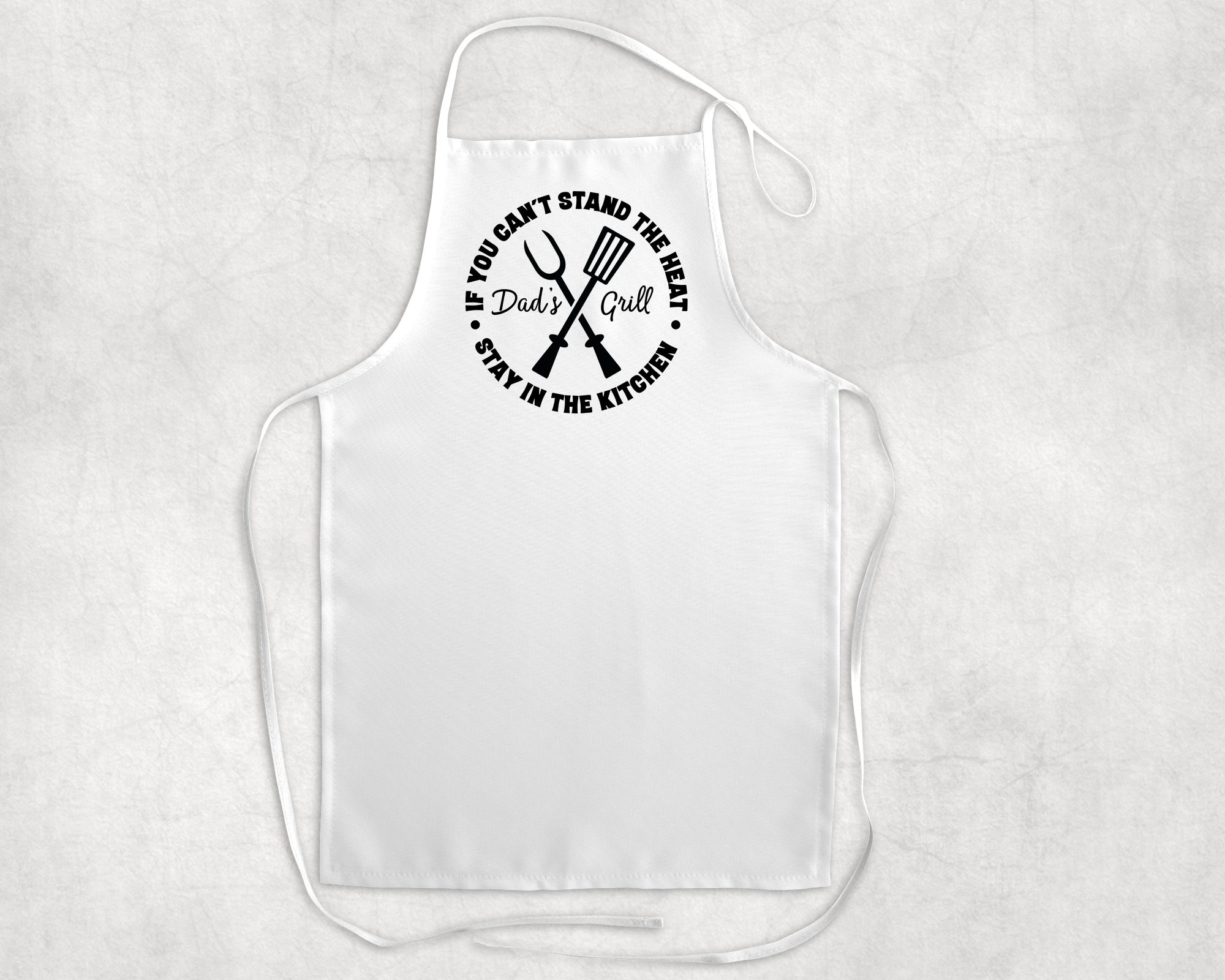 Dad's Grill Apron Mockup