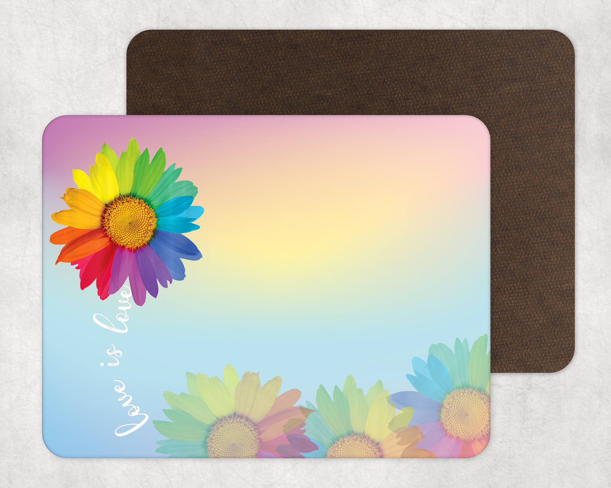 Flower Love Is Love Dry-Erase Board Mockup