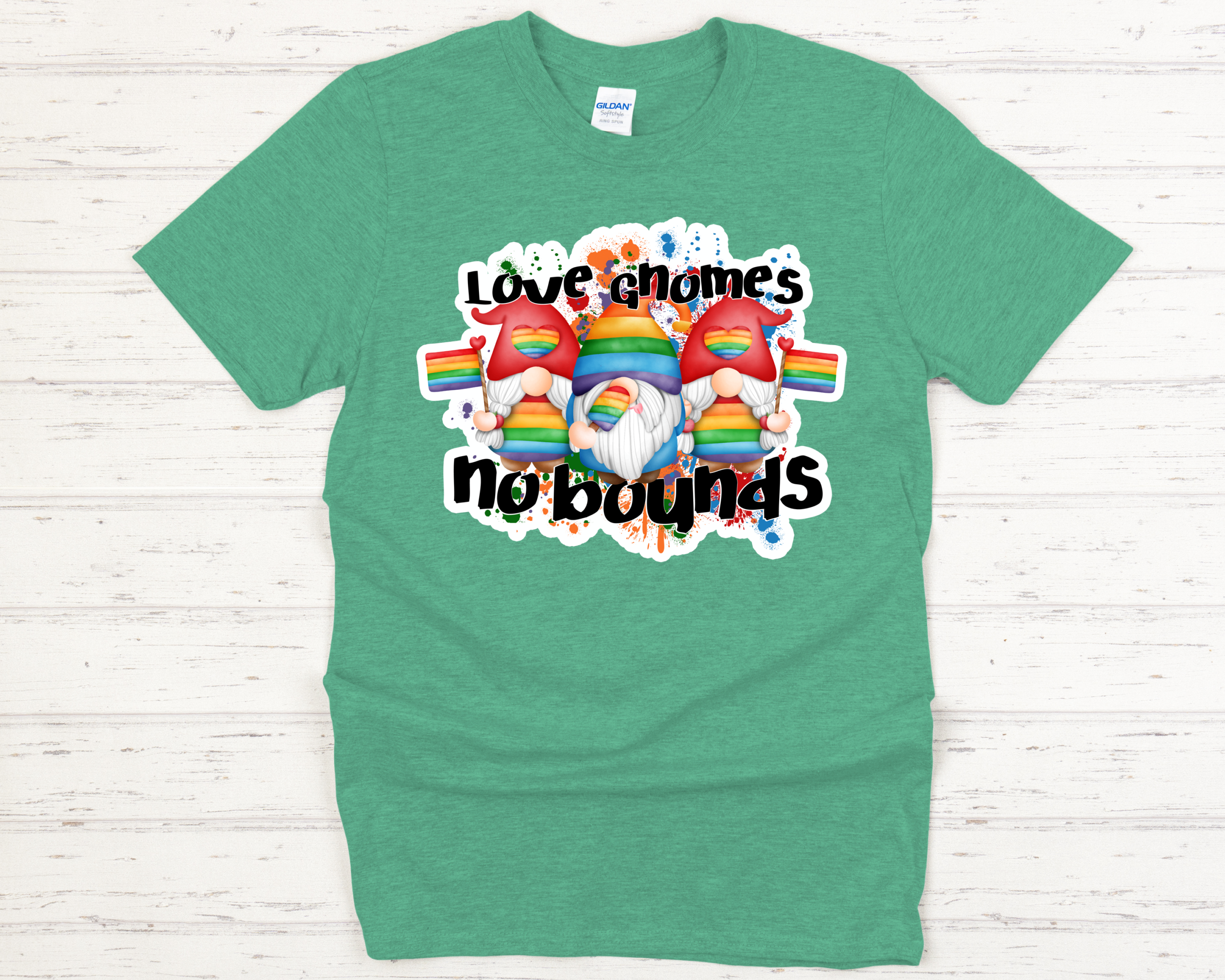 Love Gnomes No Bounds Shirt Mockup