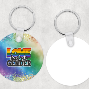 Love Has No Gender Keychain Mockup