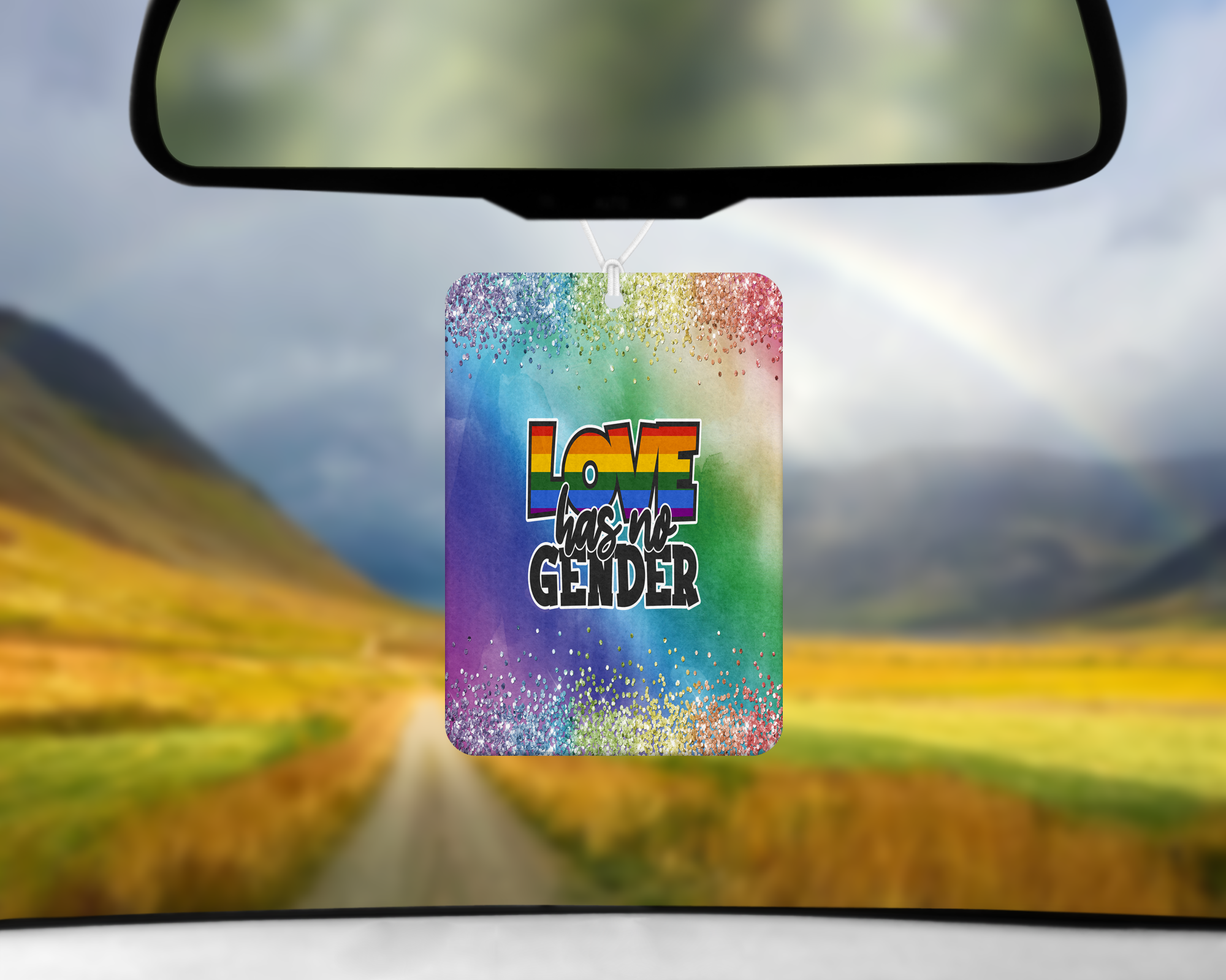 Love Has No Gender Air Freshener Mockup