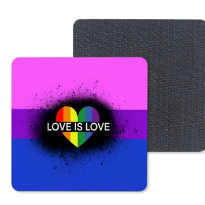 Love Is Love Coasters Mockup