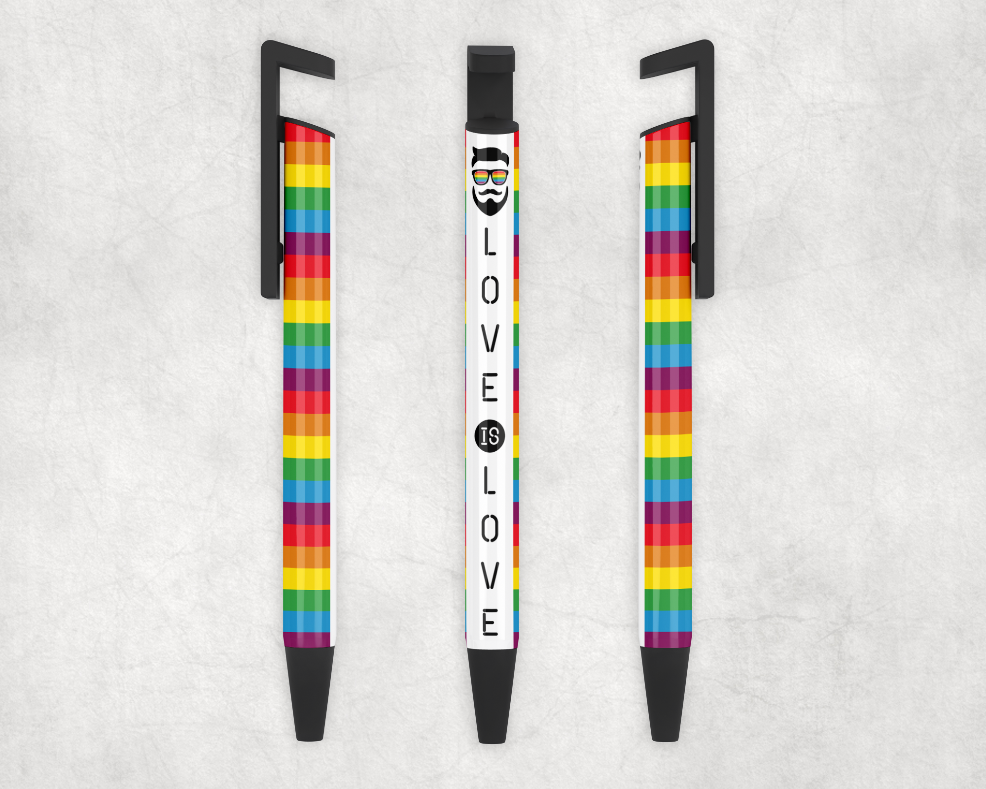 Love Is Love Ballpoint Pen Mockup