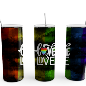 Love Is Love Tumbler Mockup
