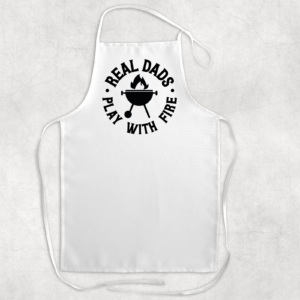 Real Dads Play With Fire Apron Mockup