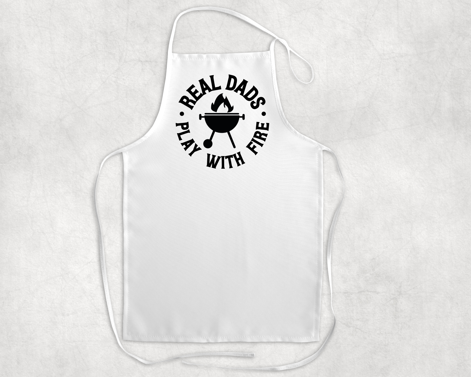 Real Dads Play With Fire Apron Mockup