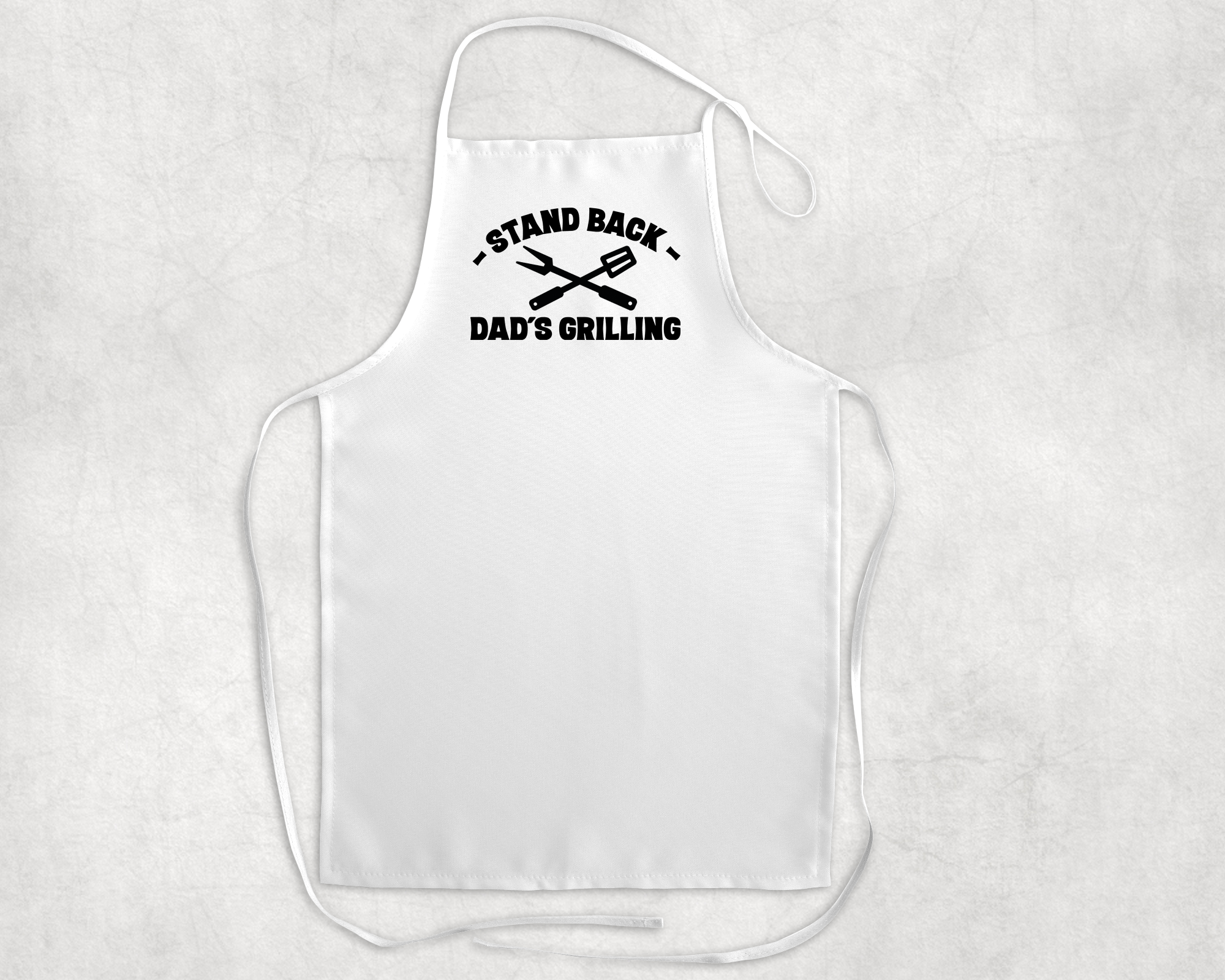 Stand Back Apron Mockup