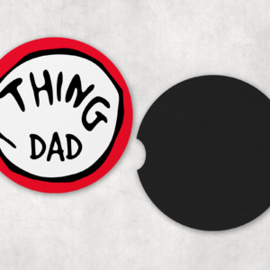 Thing Dad Car Coasters Mockup
