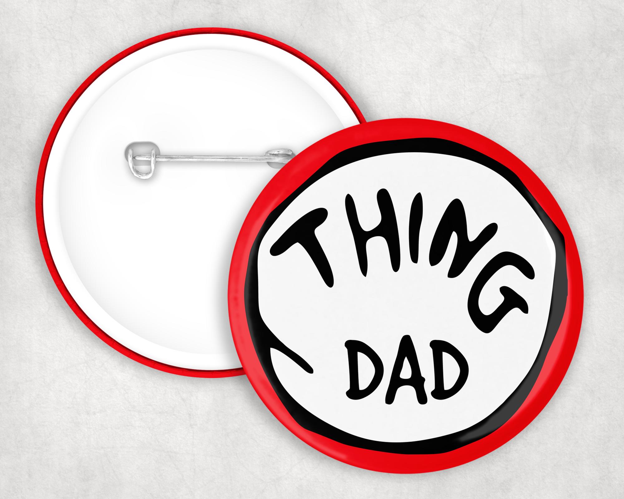 Thing Dad Button Mockup