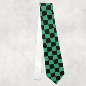 Ichimatsu Pattern Neck Tie Mockup