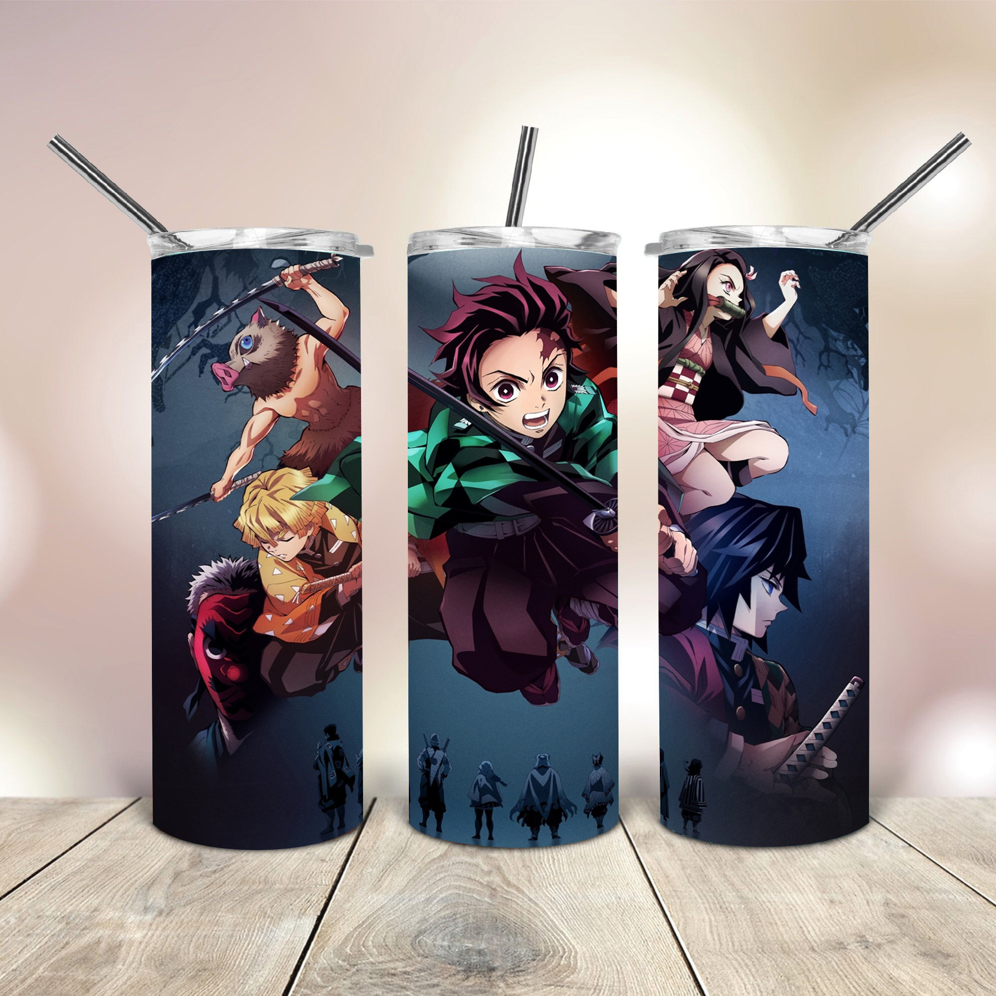 Demon Fighters Tumbler Mockup