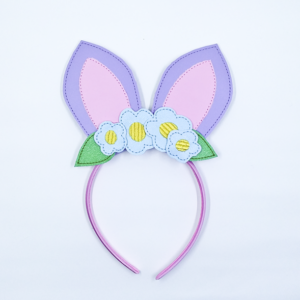 Floral Bunny Ear Headband