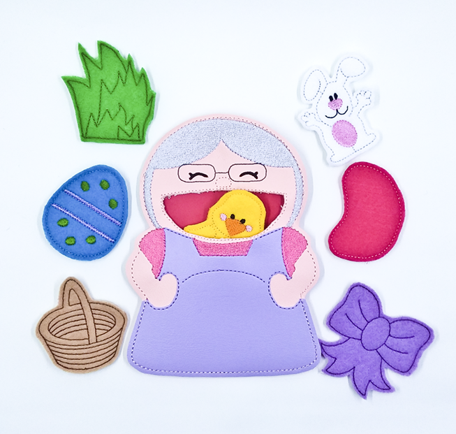 Old Lady Swallowed a Chick Finger Puppets