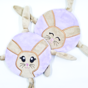 Bunny Teethe & Cuddle Toy- pink