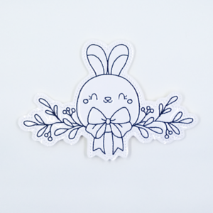 Egg Shaped Bunny Color Tile