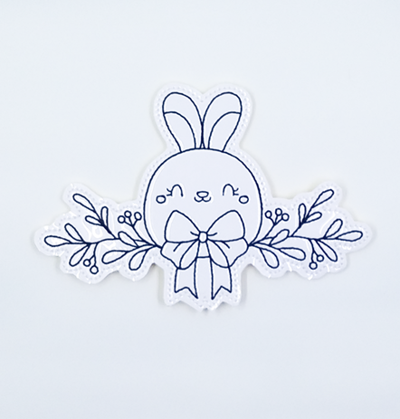 Egg Shaped Bunny Color Tile