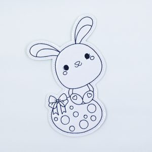 Bunny On Easter Egg Color Tile