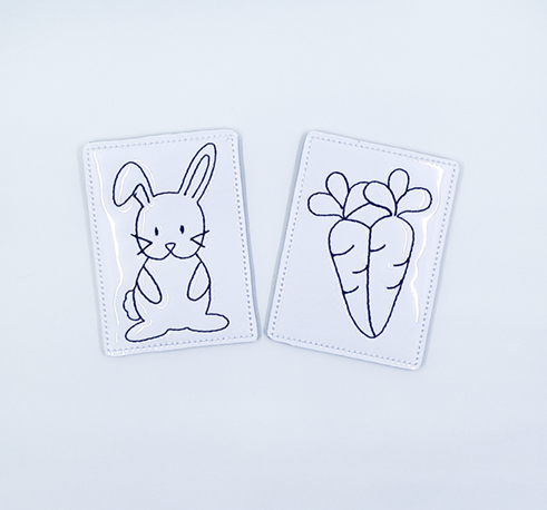 Bunny & Carrot Color Tile Set
