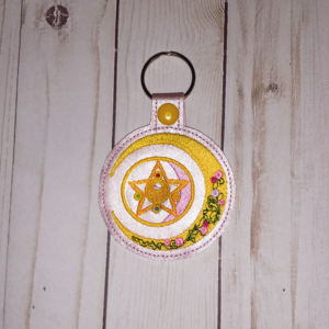 Moon Locket Key Fob