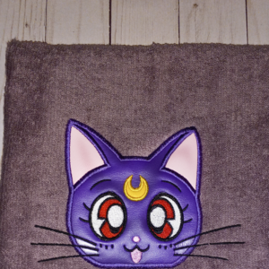 Moon Kitty Hooded Towel