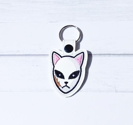 Scar Kitsune Mask Key Fob