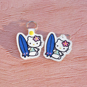 Surfer Kitty Fob/ Dangle