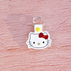 Cute Kitty Face Key Fob