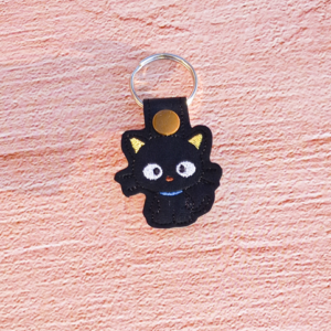 Black Kitty Friend Key Fob