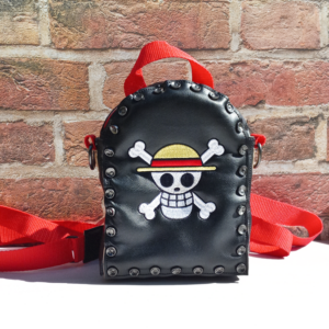 Straw Hat Skull Rivet Backpack