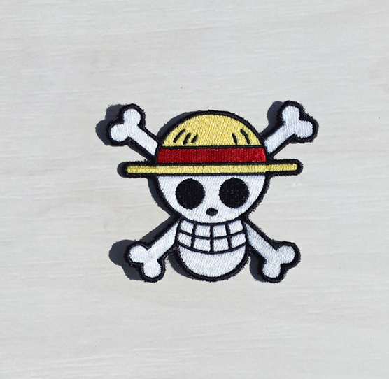 Straw Hat Skull Patch