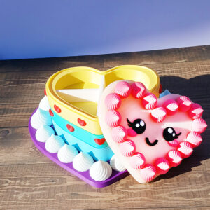 Kawaii Heart Cake Jewelry Box