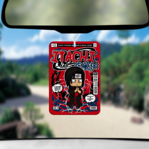 Vigilante Comic Style Air Freshener Mockup