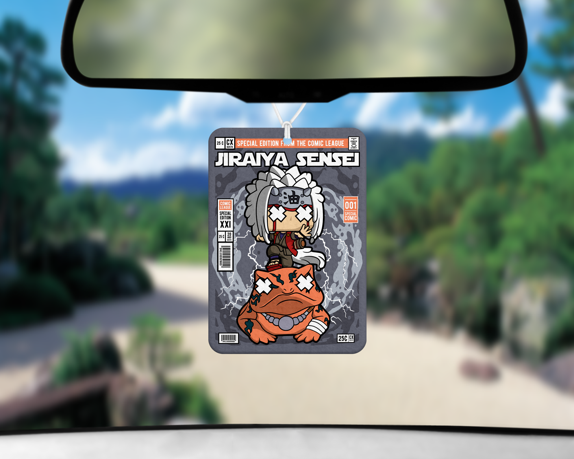 Ninja Sensei Air Freshener Mockup