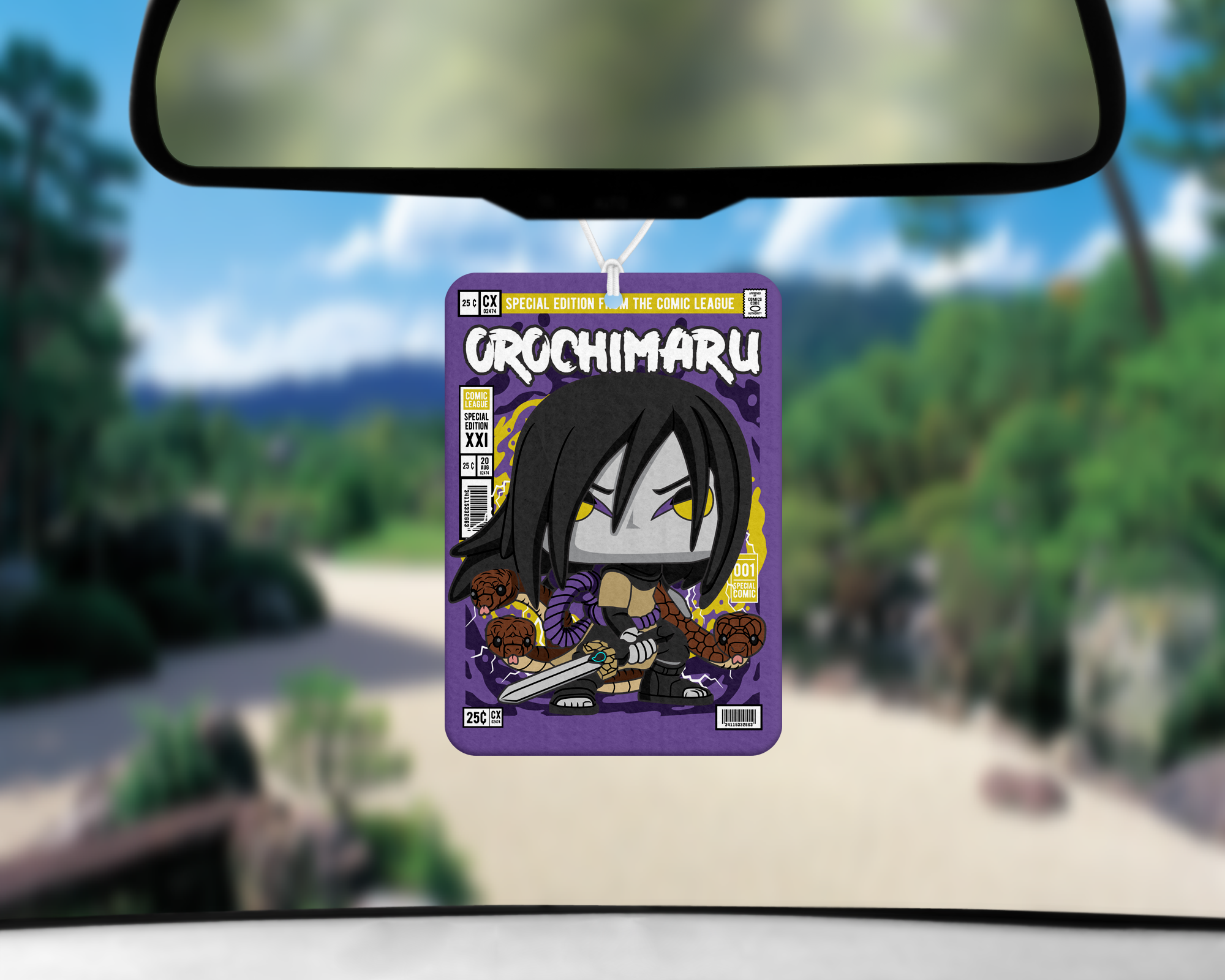 Unethical Scientist Air Freshener Mockup