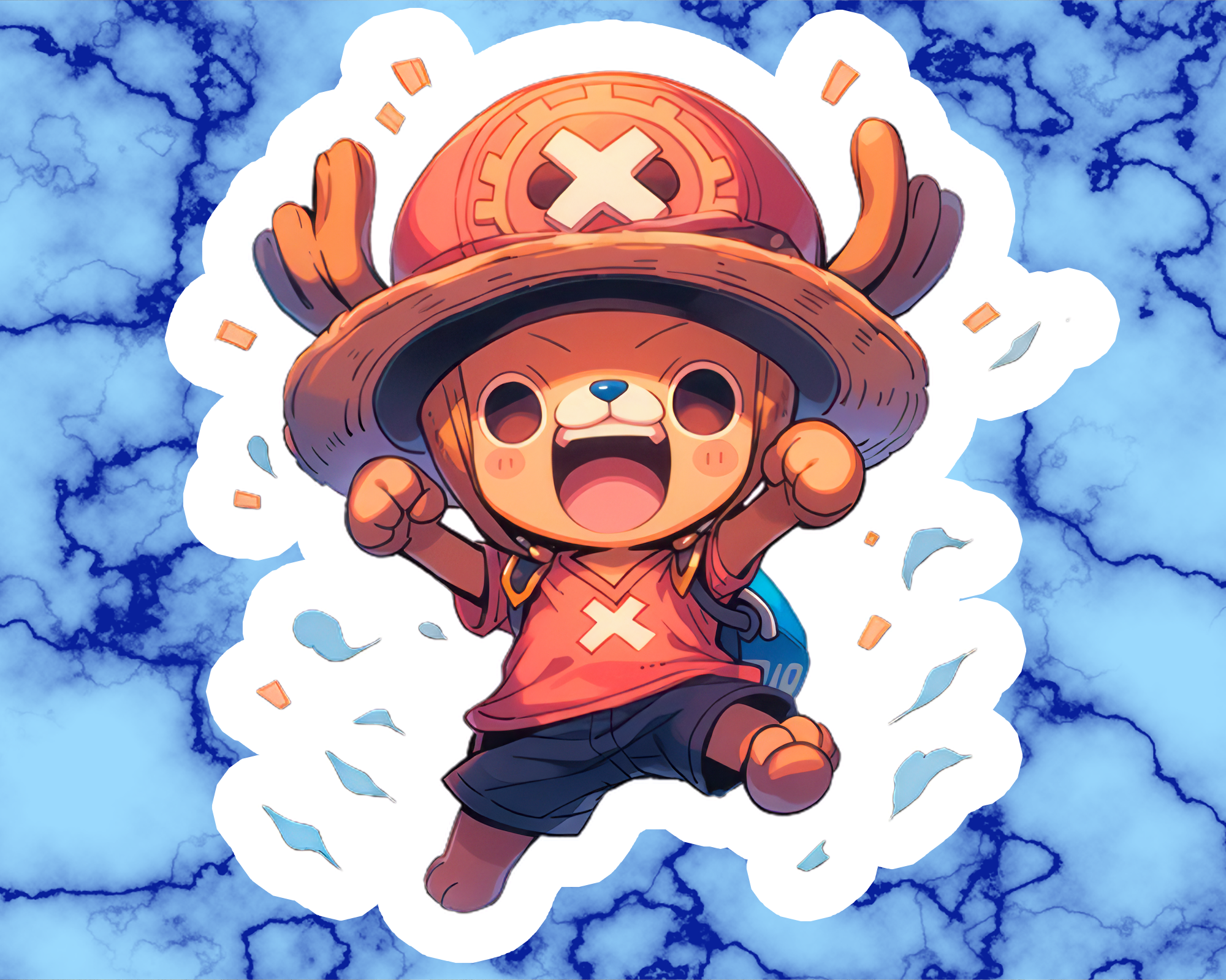 Reindeer Doctor Sticker Mockup