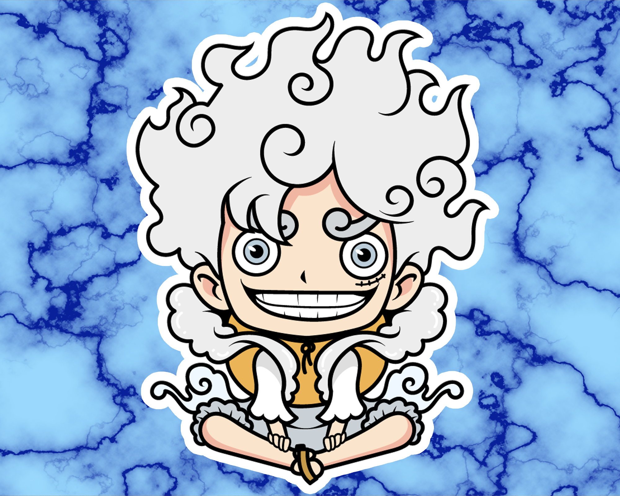 Fruit Boosted Captain Sticker Mockup