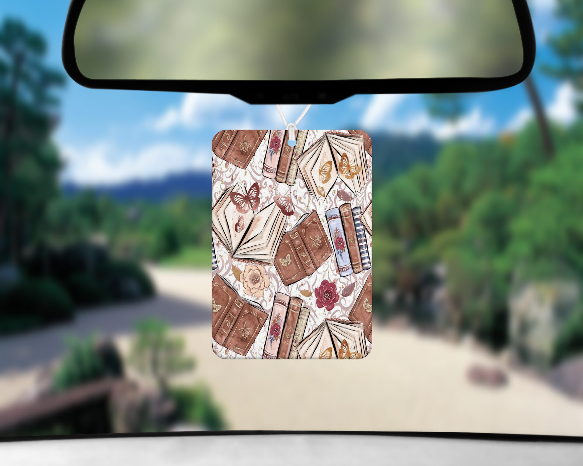 Open Books Air Freshener Mockup