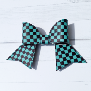 Ichimatsu Pattern Cheer Bow