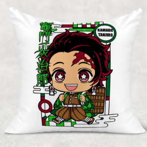 Slayer of Demons Throw Pillow Cover Mockup