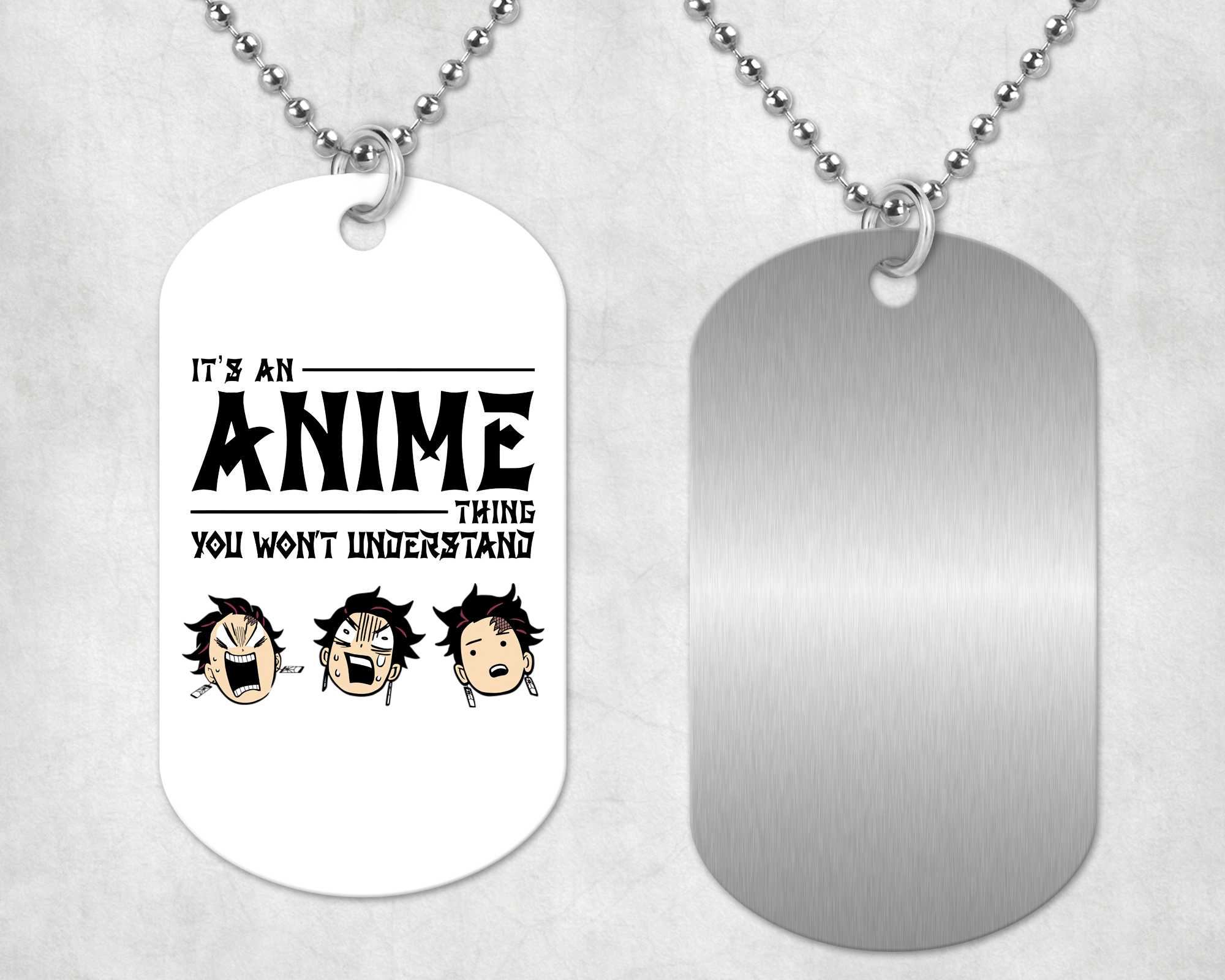It's An Anime Thing Dog Tag V1 Mockup