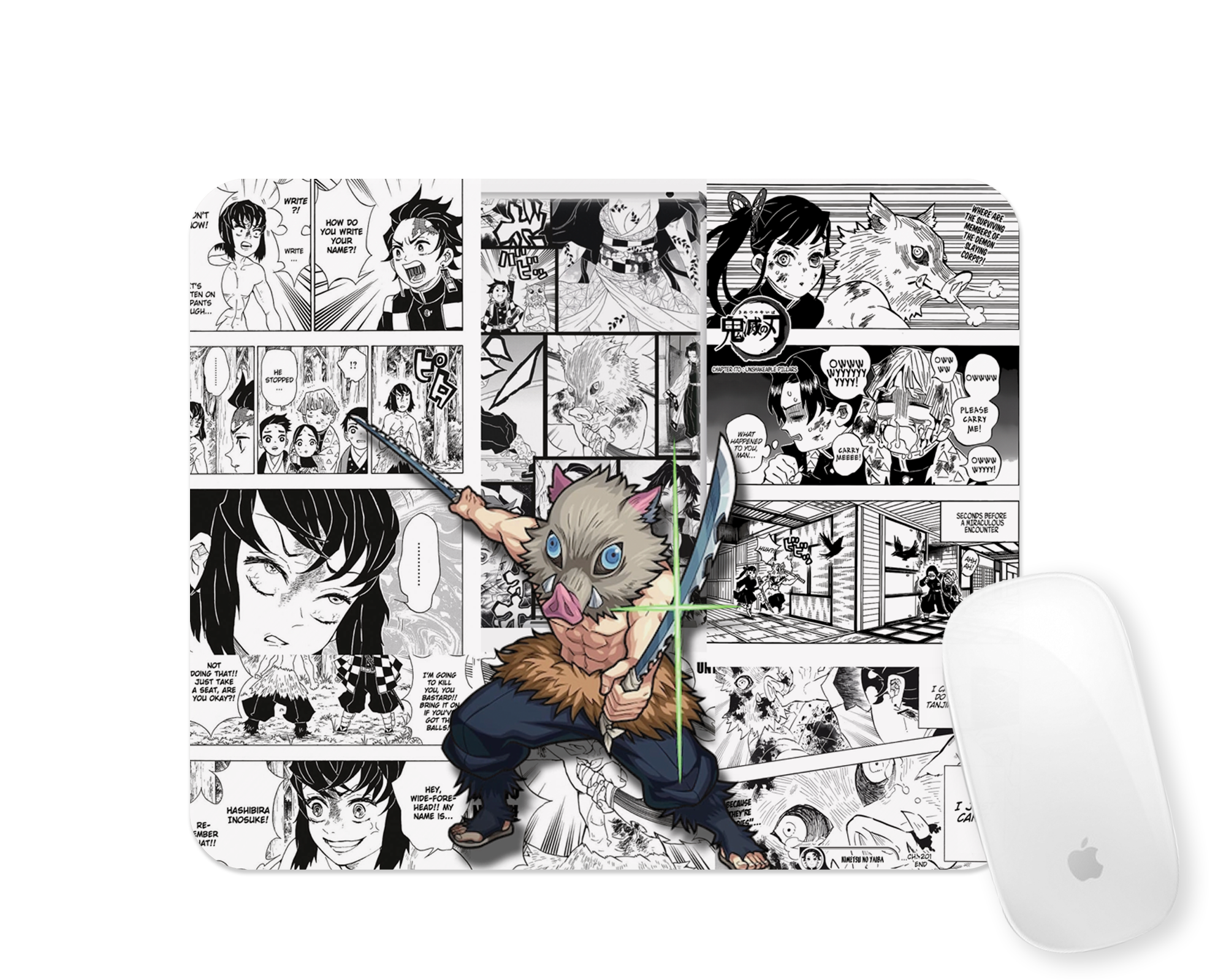 Beast Fighter Manga Mousepad Mockup