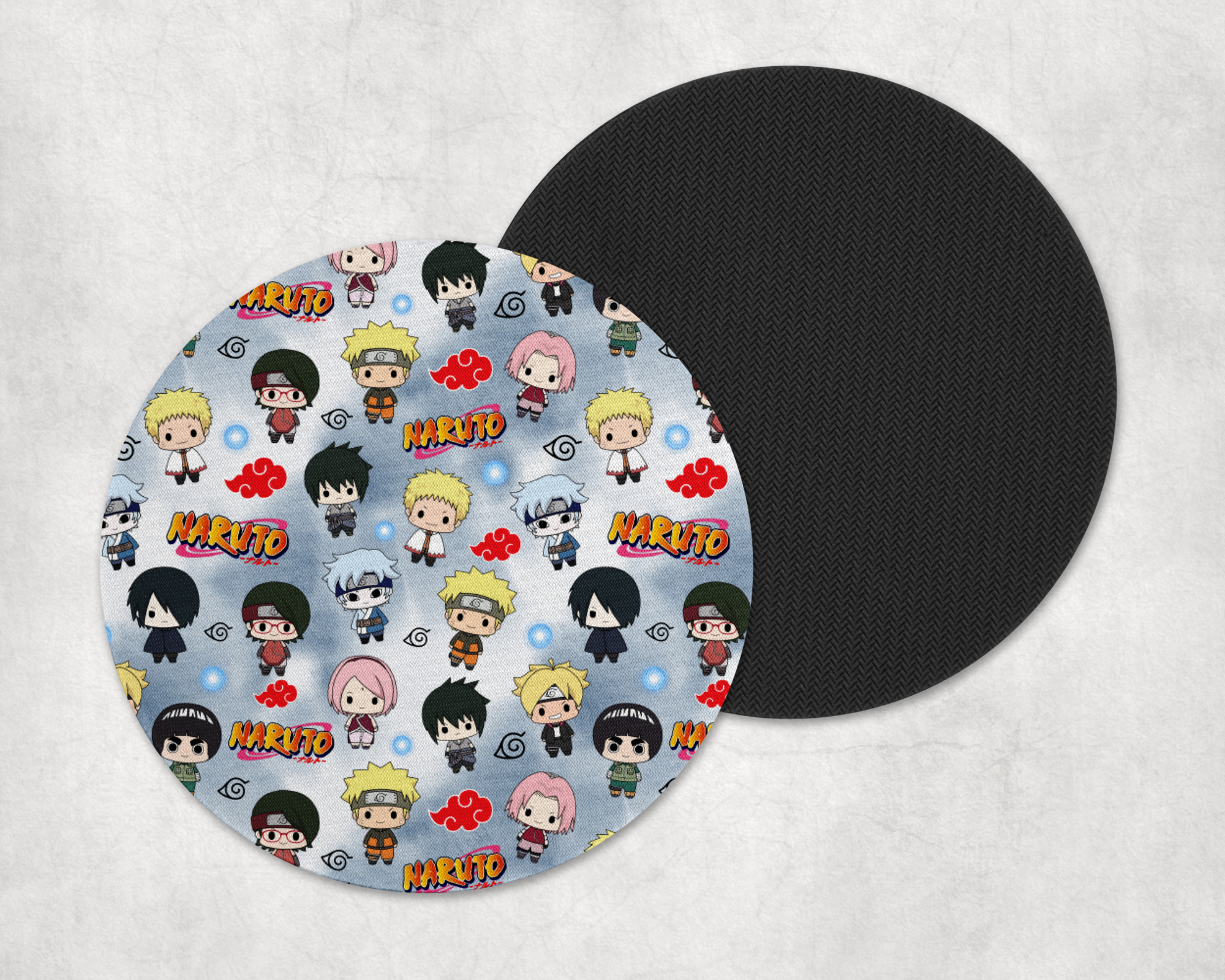 Chibi Clan Ninjas Coasters Mockup
