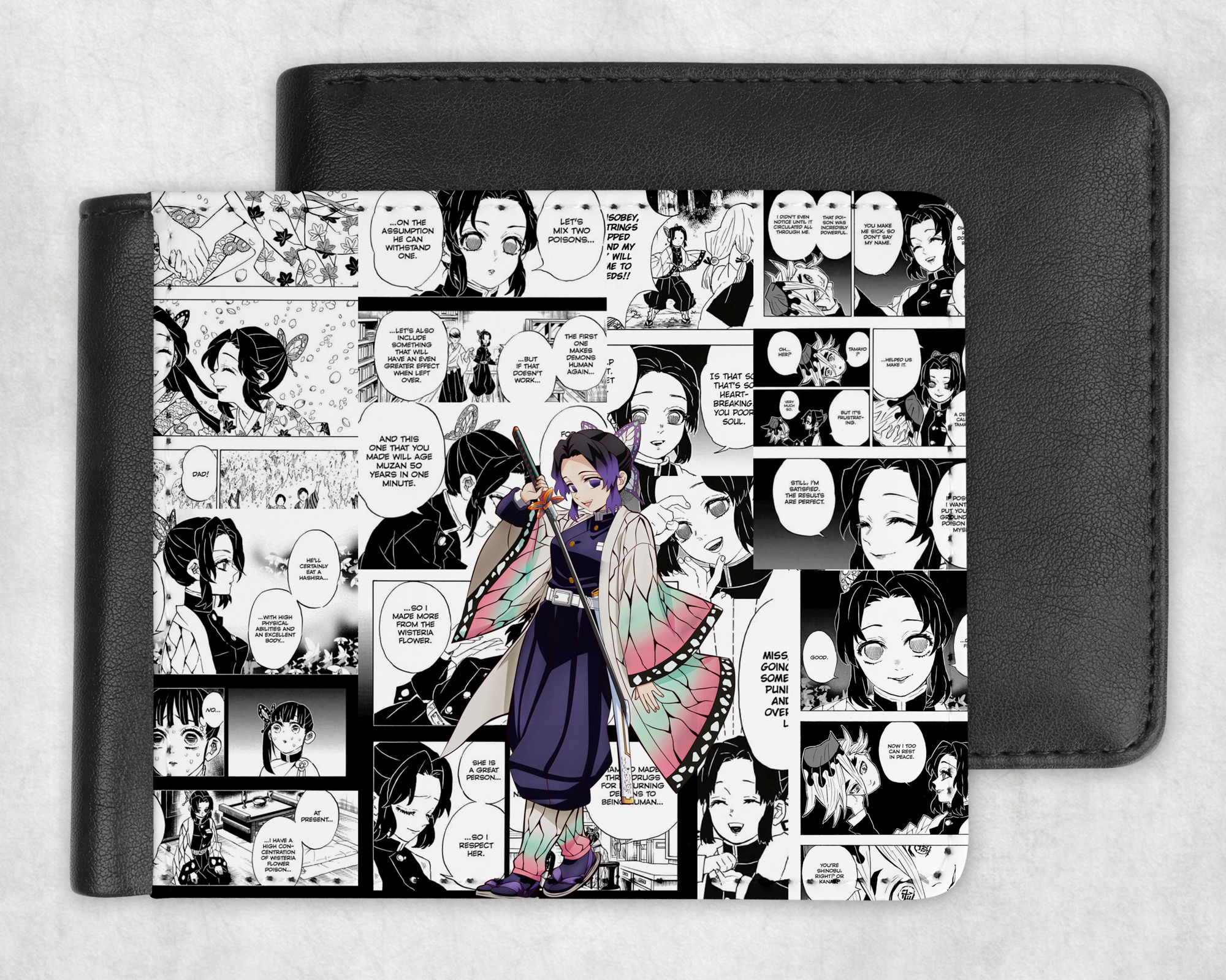 Butterfly Girl Manga Wallet Mockup