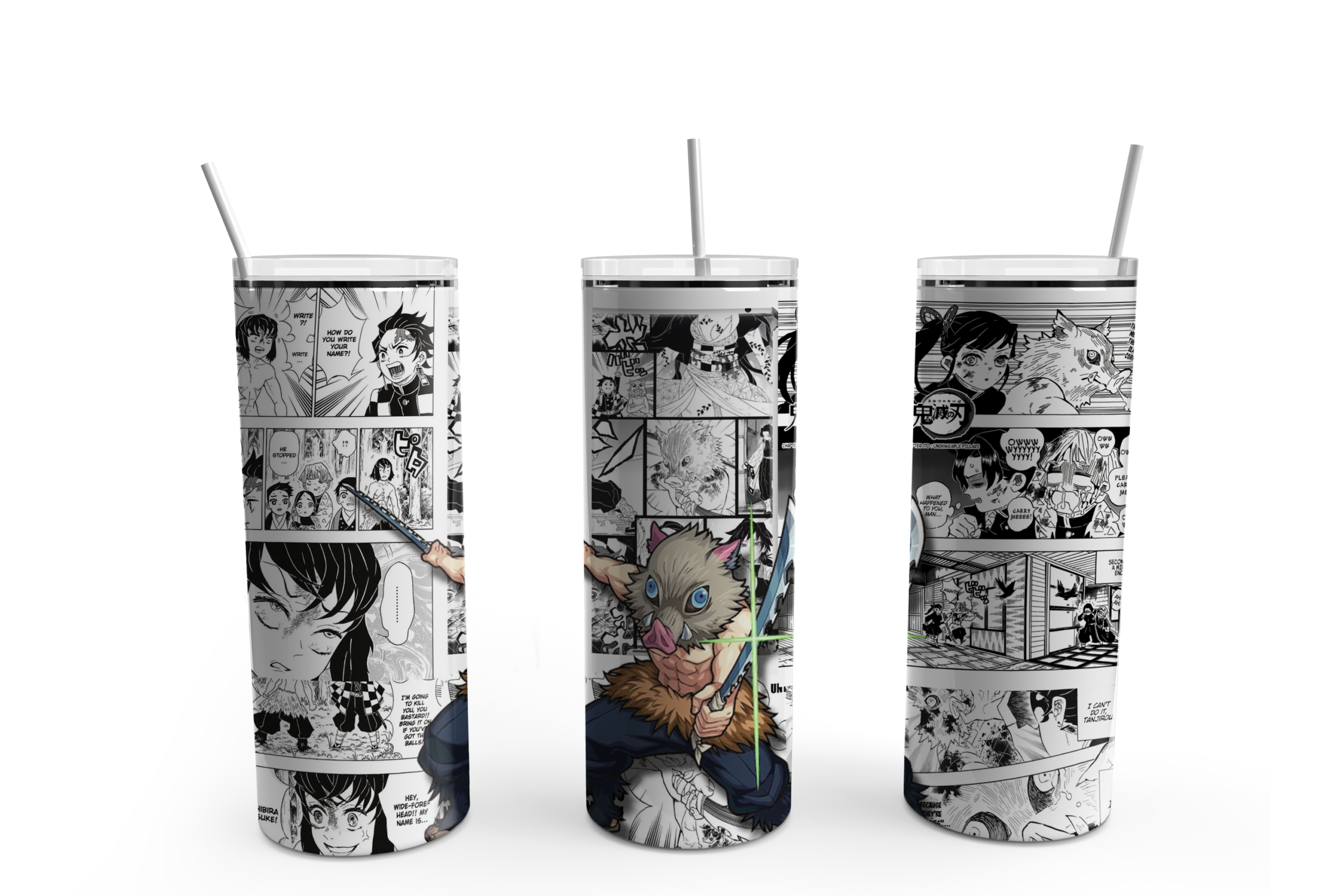 Beast Fighter Manga Tumbler Mockup