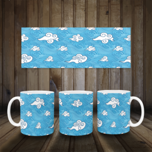 Breath of Wind Pattern Mug Mockup