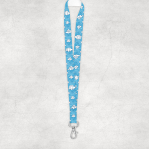 Breath Of Wind Pattern Lanyard Mockup
