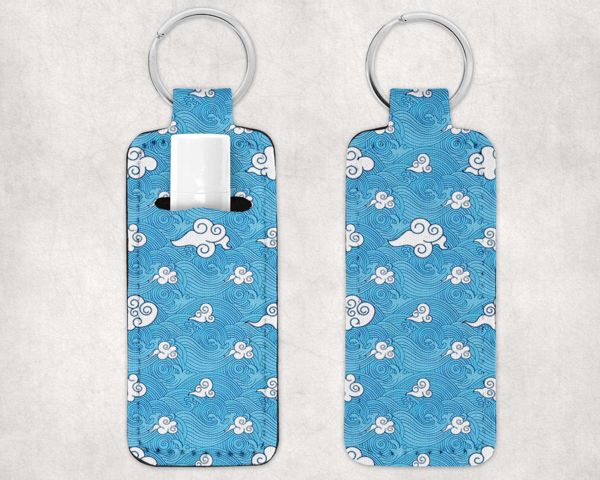 Breath Of Clouds Pattern Lip Care Holder Mockup